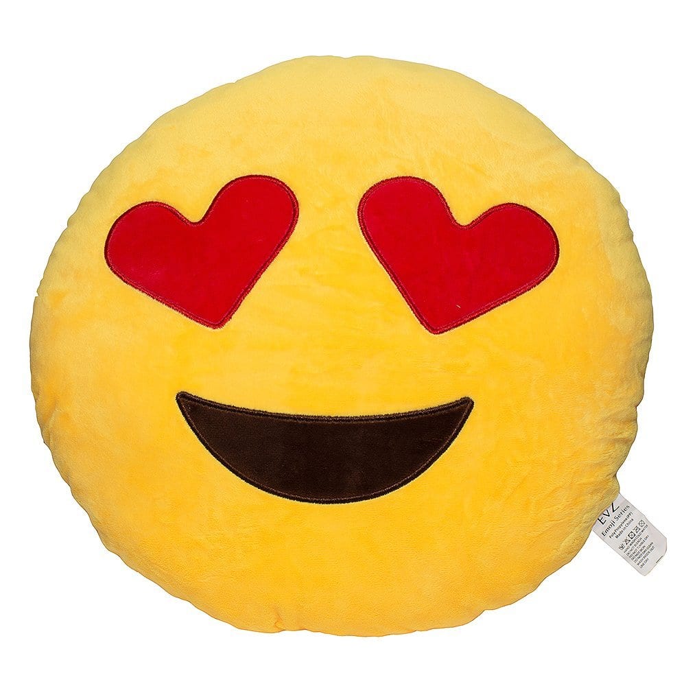 heart emoji pillow