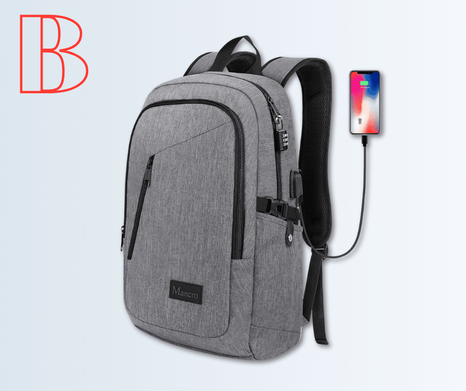 Mancro Anti-Theft Laptop Backpack