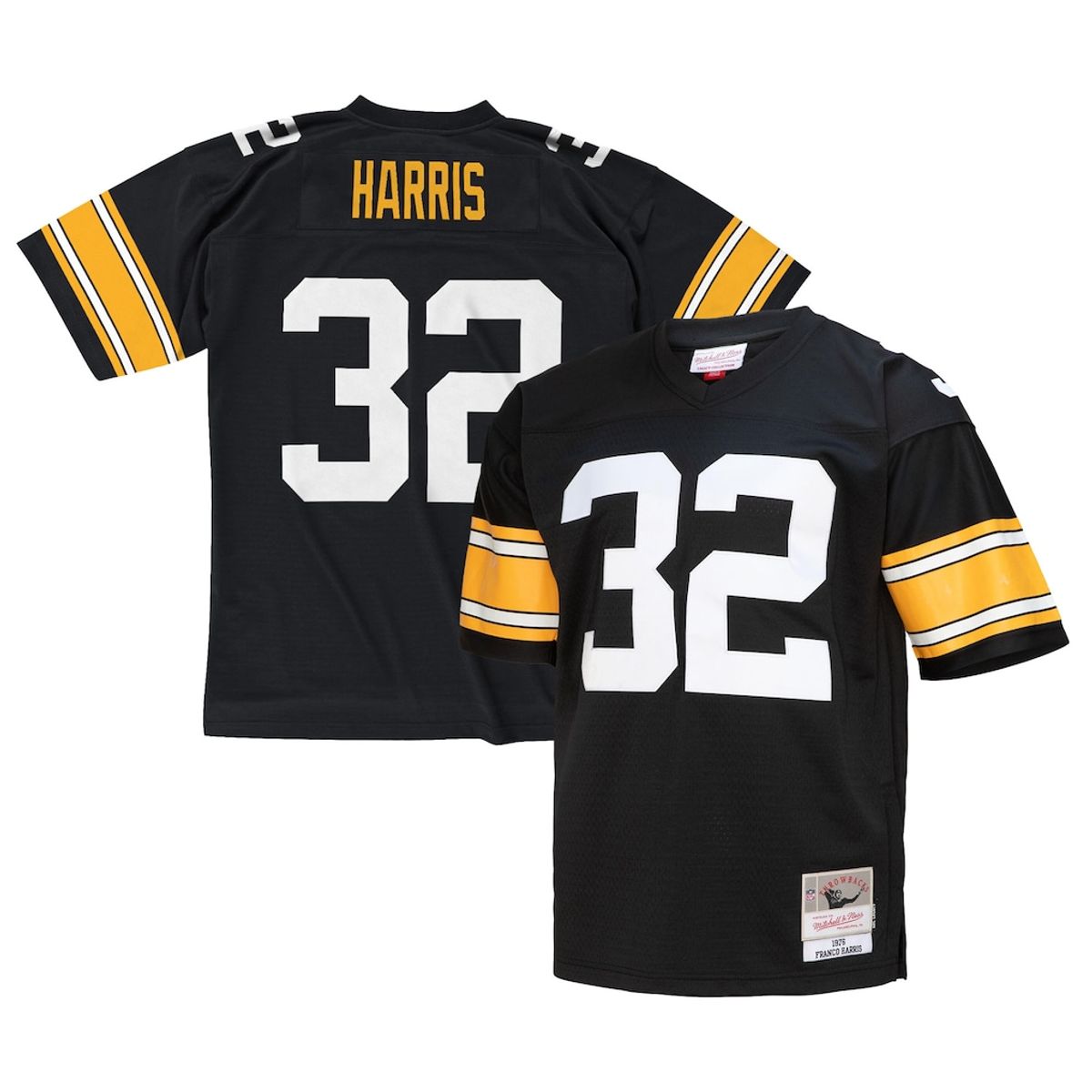 Men's Franco Harris Black Legacy Replica Jersey by Mitchell & Ness