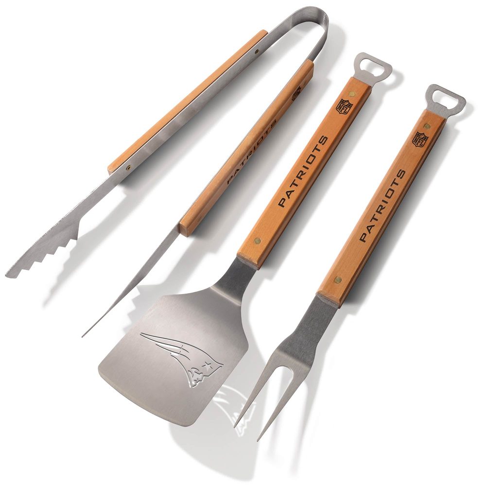 IDNA New England Patriots 3-Piece BBQ Set