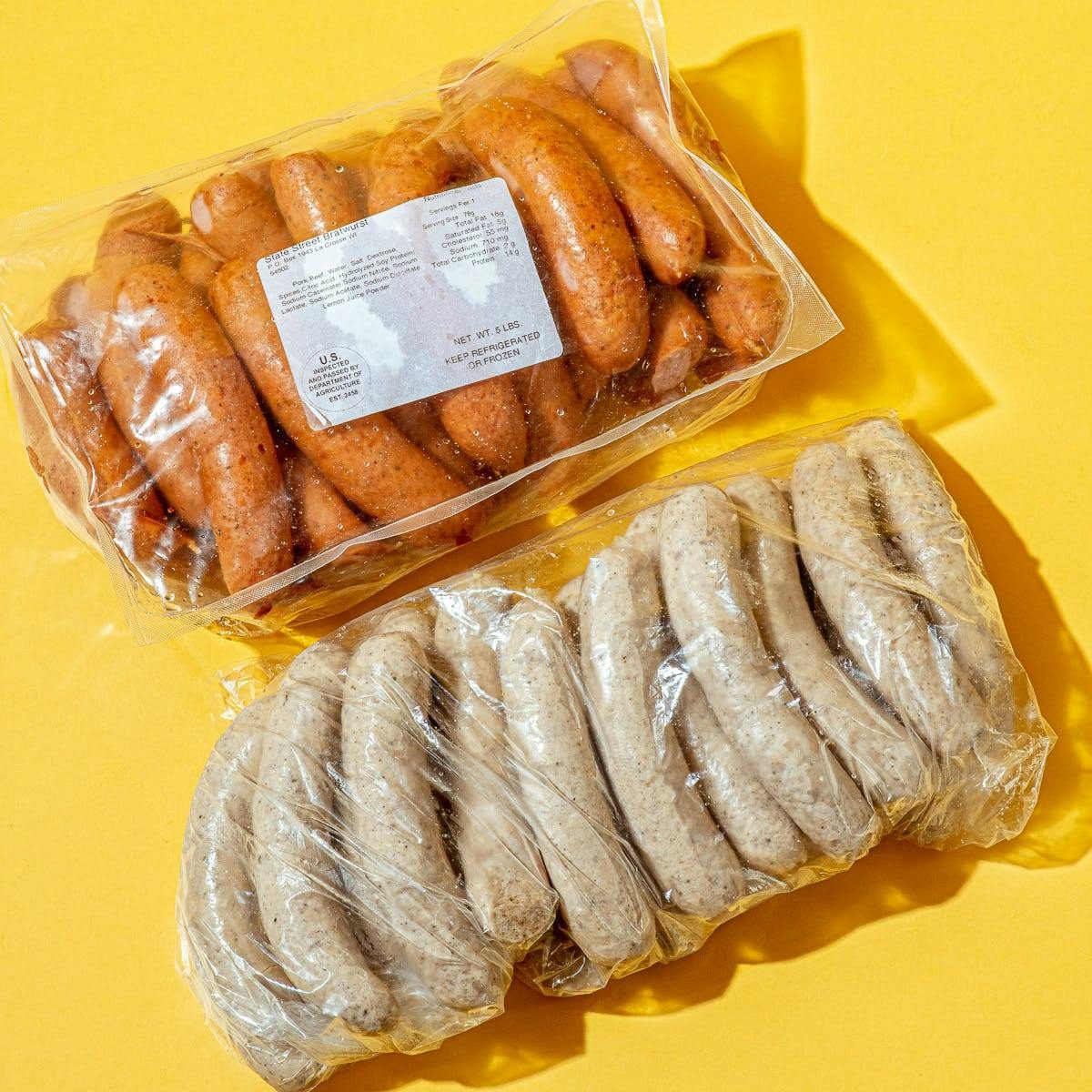 Badger Pack, Brats and Cheese Curds for Ten, by State Street Brats