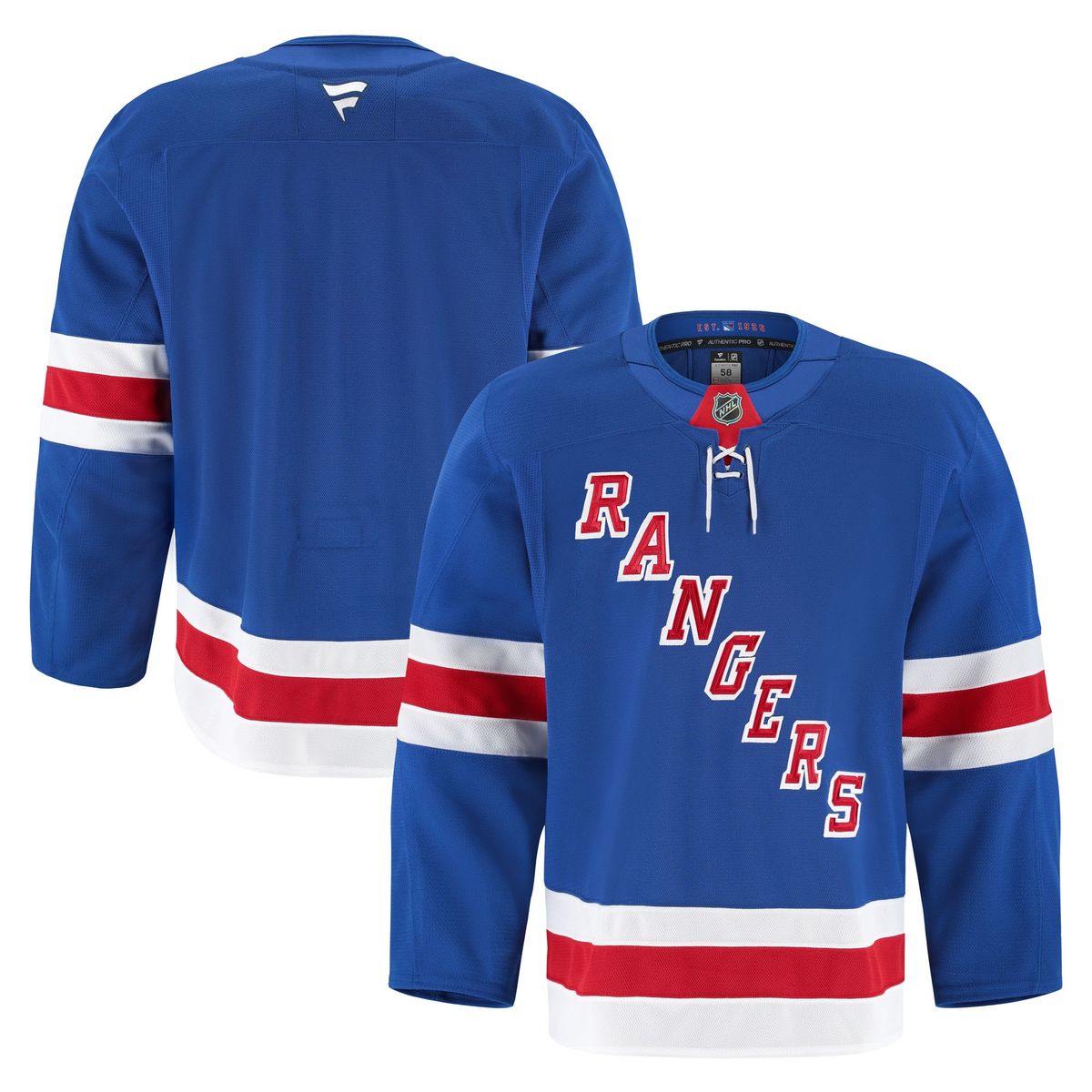 New York Rangers Home Authentic Pro Jersey in Royal, Blank