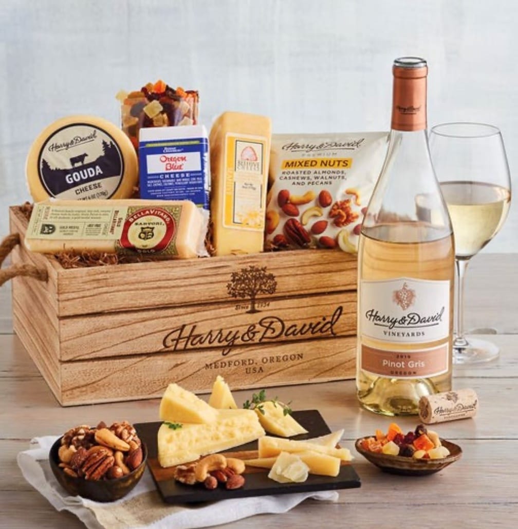 Harry and David Wine & Cheese Gift Basket