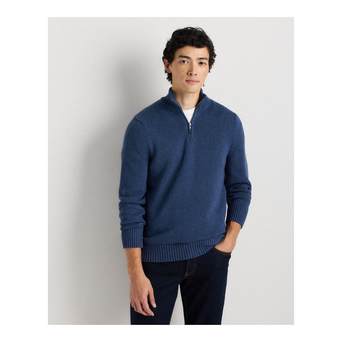Quince 100% Organic Cotton Quarter-Zip Sweater