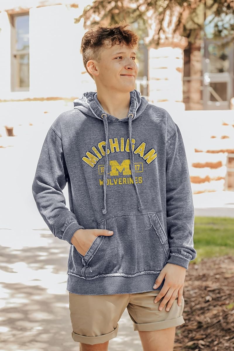 Blue 84 Michigan Burnout Hooded Sweatshirt