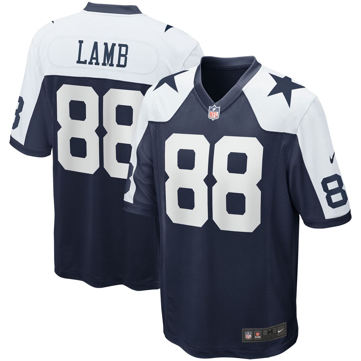 Men's CeeDee Lamb Navy Alternate Game Team Jersey by Nike