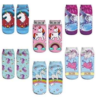 No Show Unicorn Socks