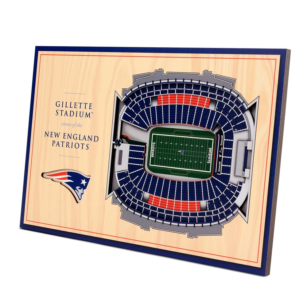 IDNA New England Patriots 14 x 10.5 3D StadiumViews Desktop Display