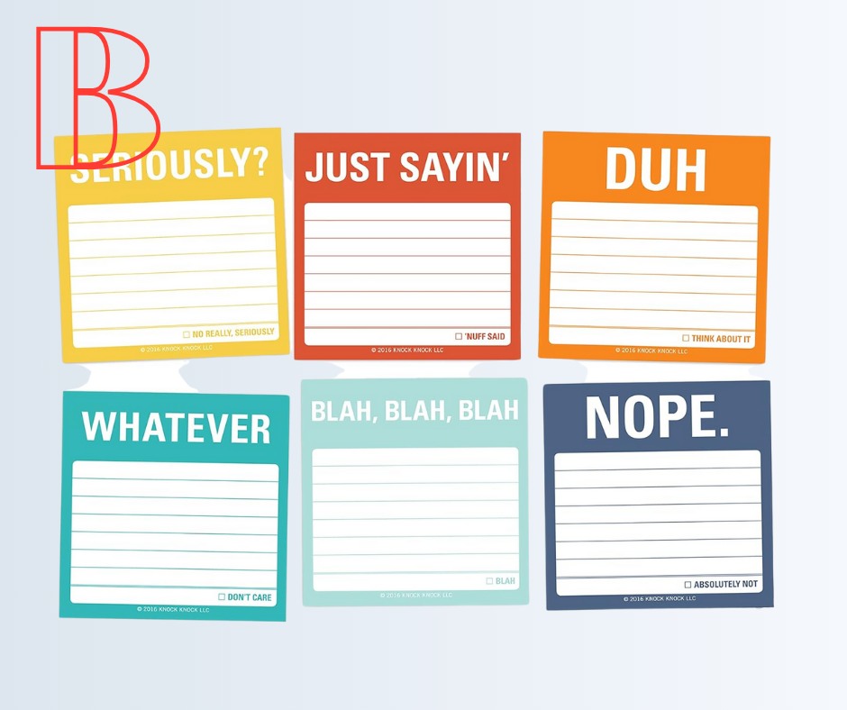 Tell It Like It Is Sticky Notes