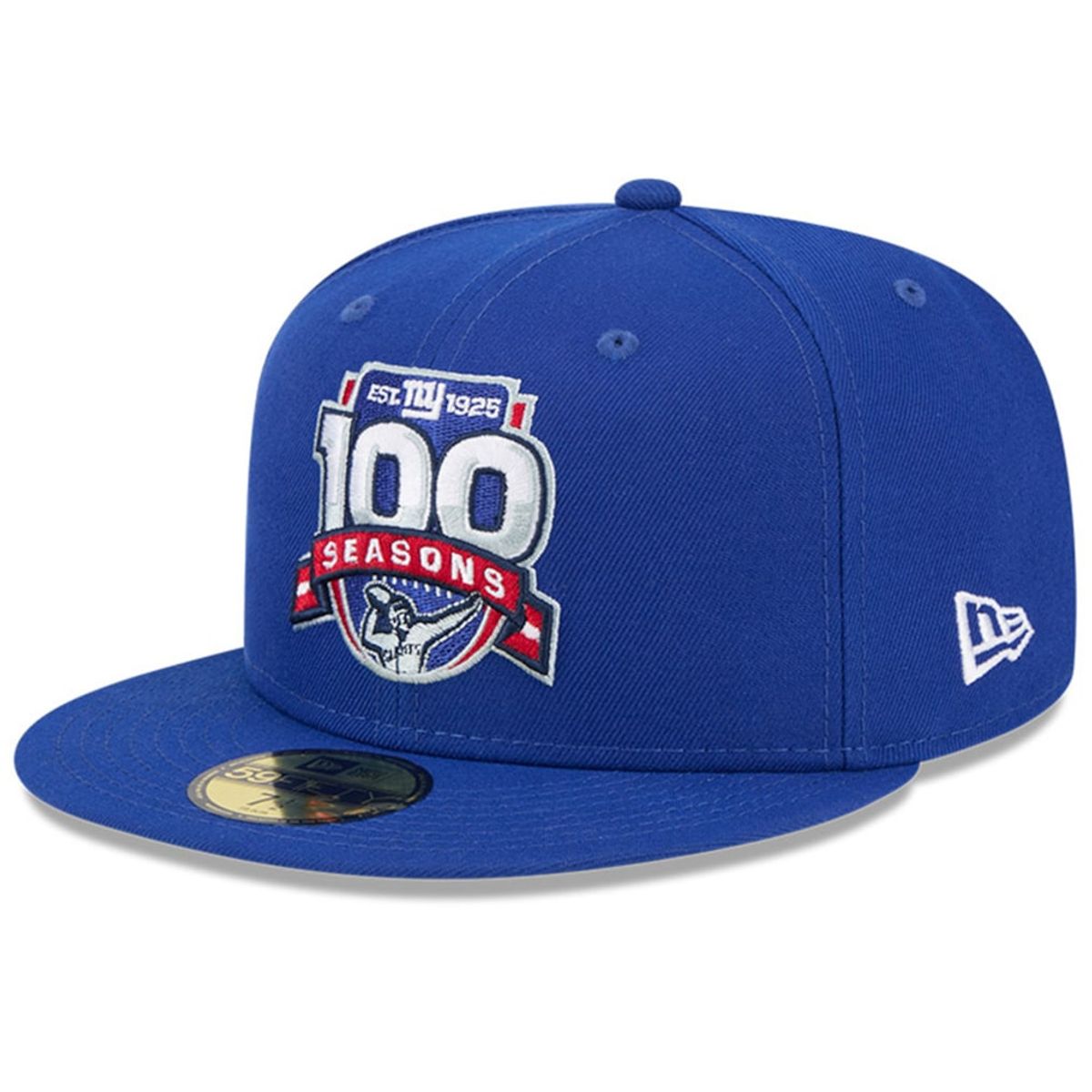 Men's Royal New York Giants 100th Season 59FIFTY Fitted Hat by New Era