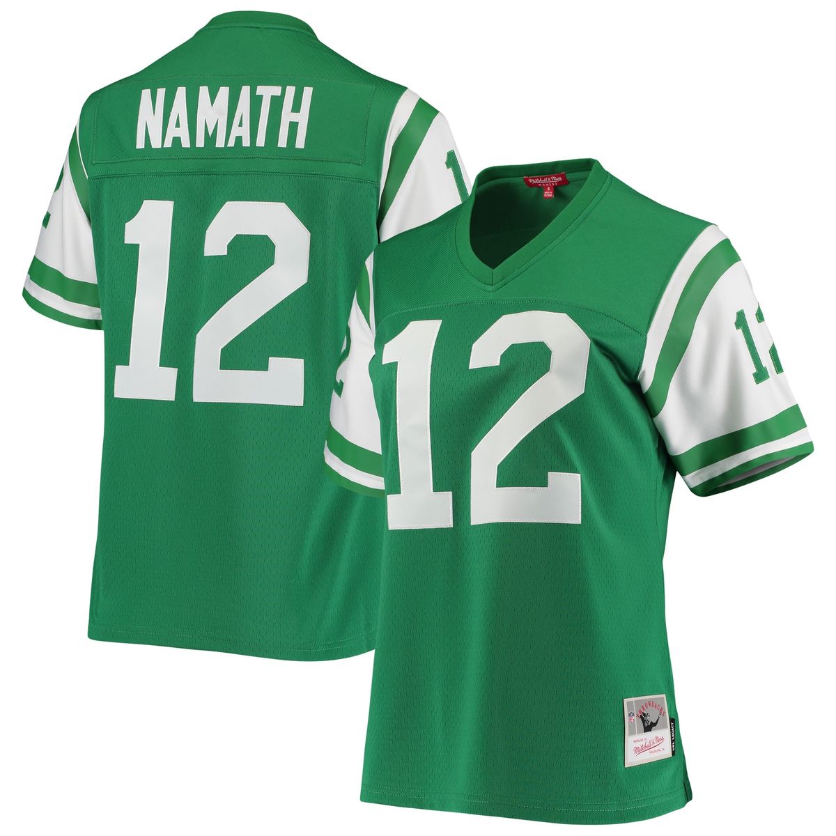 Women's Joe Namath Green New York Jets 1969 Legacy Replica Jersey by Mitchell & Ness