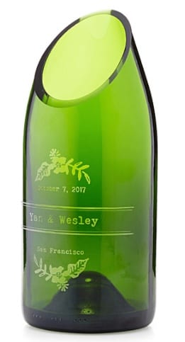 Personalized Champagne Wedding Vase