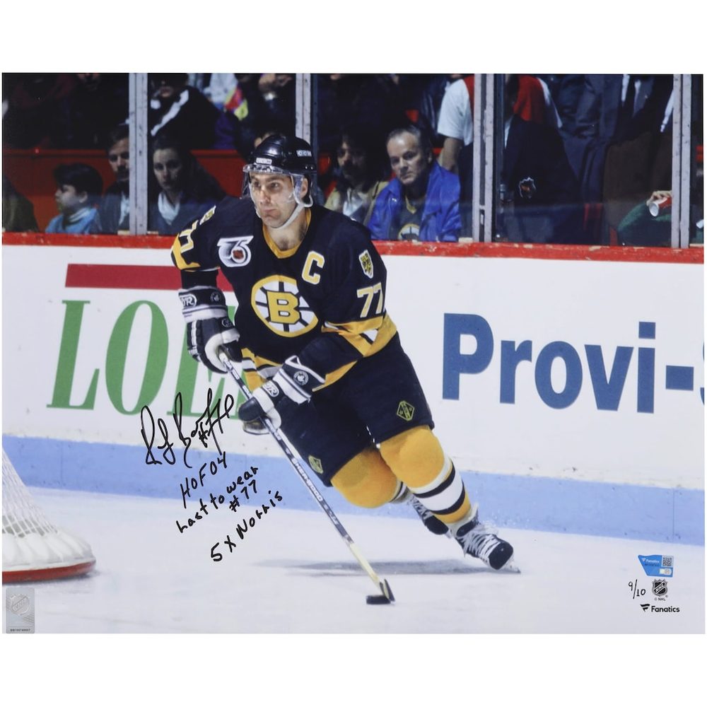 Ray Bourque Autographed 16 x 20 Photograph with Inscriptions, Limited to 10