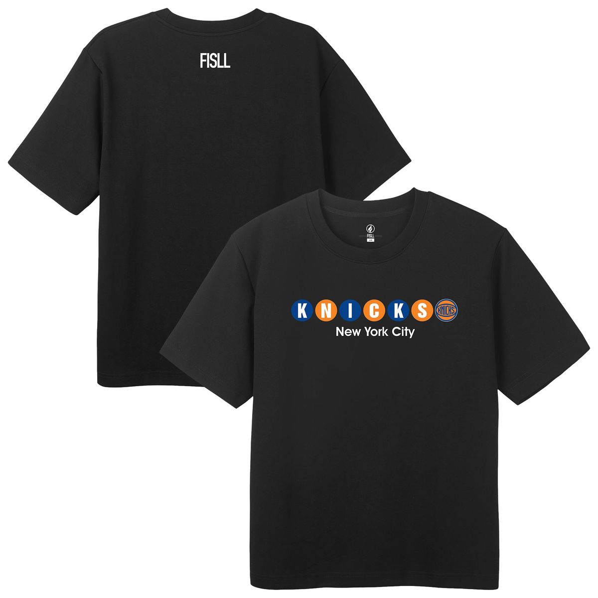 New York Knicks FISLL Subway T-Shirt in Black