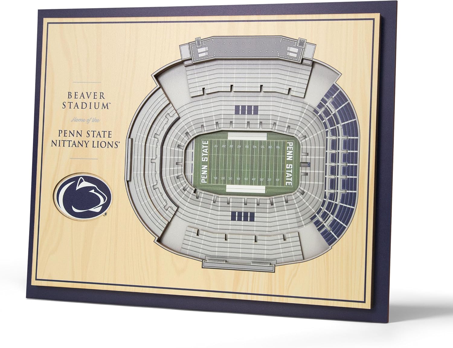 YouTheFan Penn State 3D StadiumView Wall Art