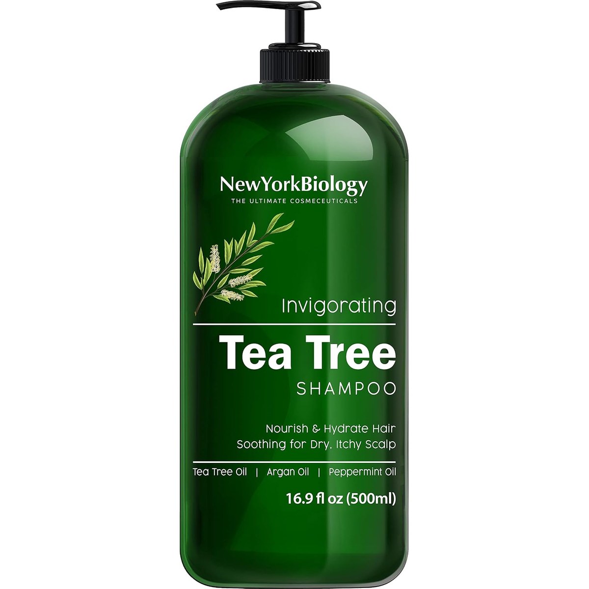 New York Biology tea tree shampoo bottle
