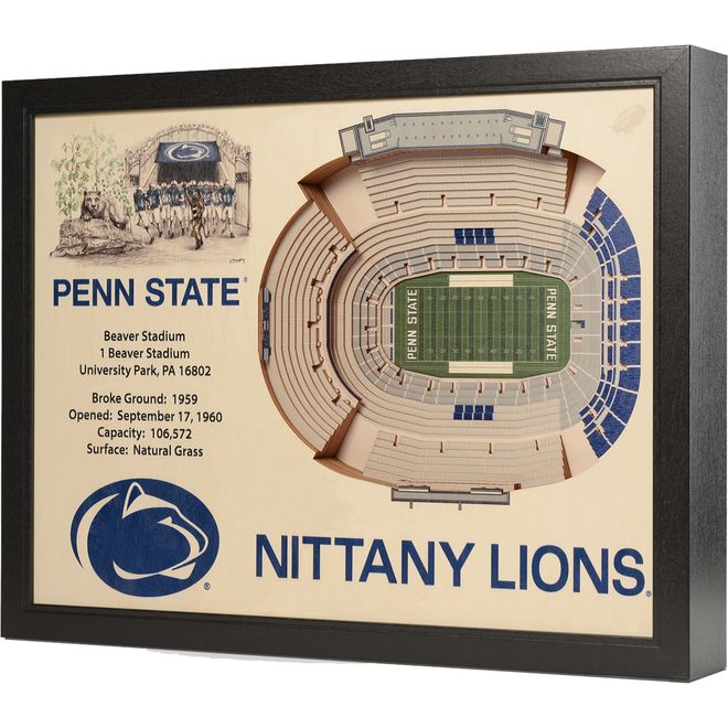 iDNA 25.5 x 19.5 Beaver Stadium Views Wall Art