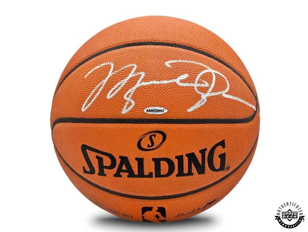 Michael Jordan Autographed Basketball by Upper Deck Authenticated