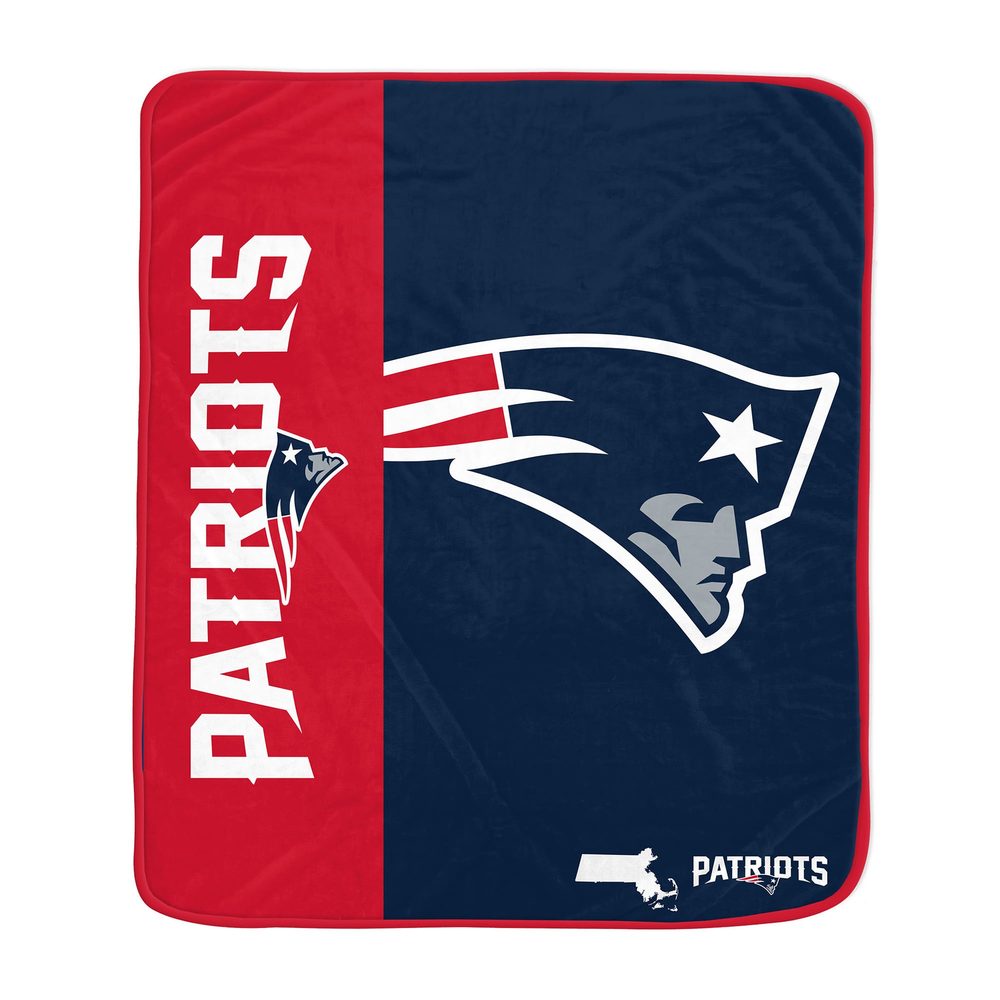 Pegasus New England Patriots 50 x 60 Endzone Ultra Soft Throw Blanket