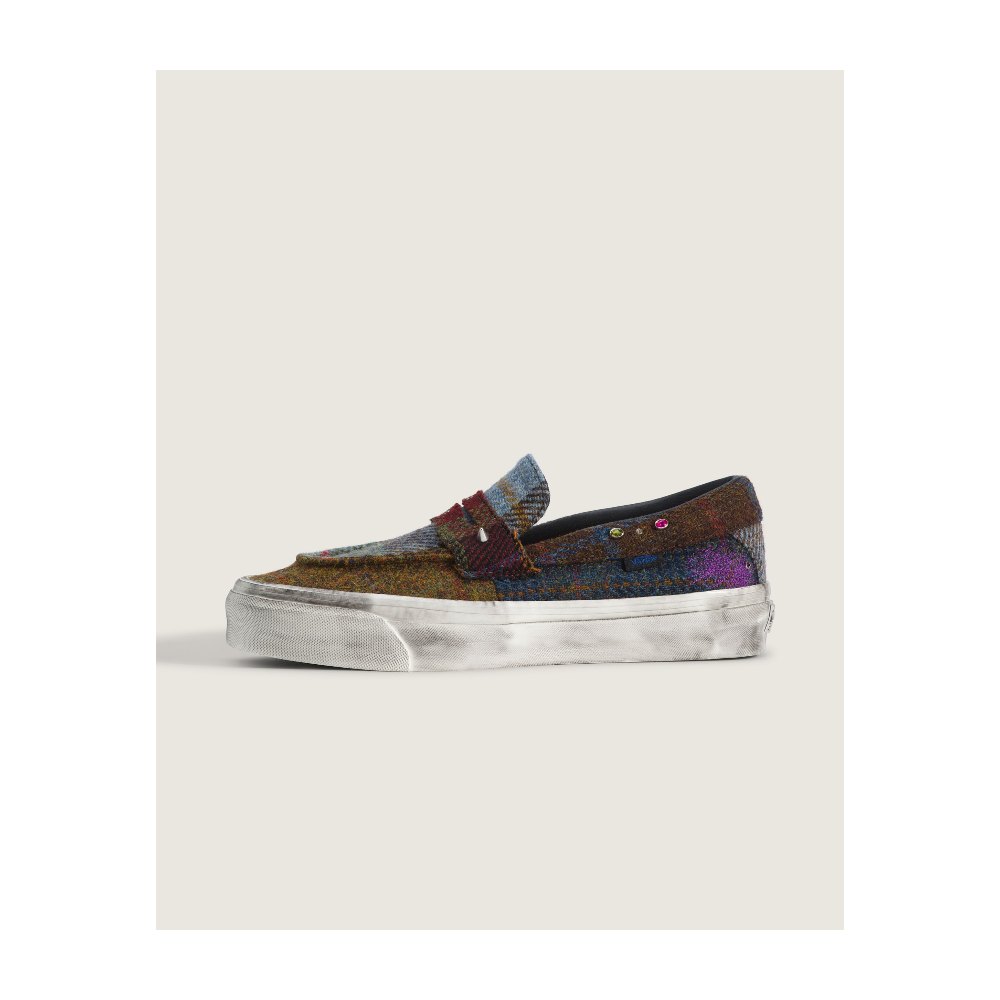 Vans Premium Harris Tweed Loafer 53 in Tweed Brown