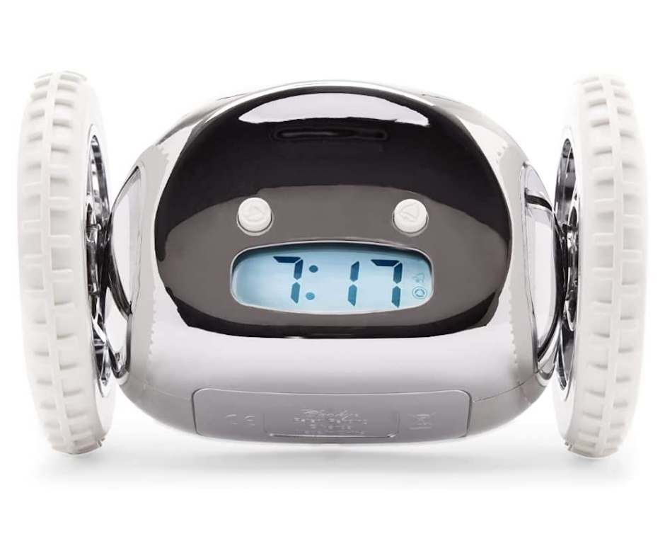 Clocky Alarm Clock on Wheels
