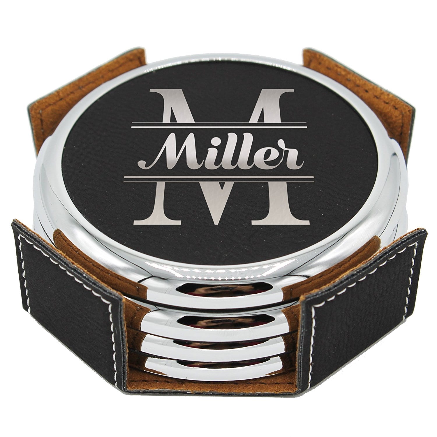 Personalized Leather Coasters