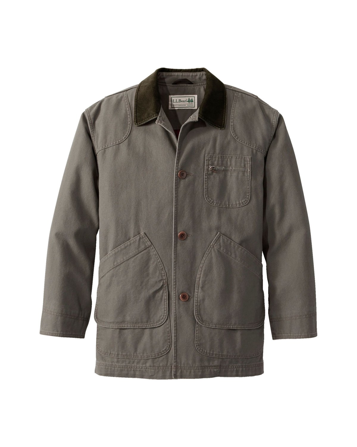 L.L.Bean Original Field Coat in forest gray cotton canvas