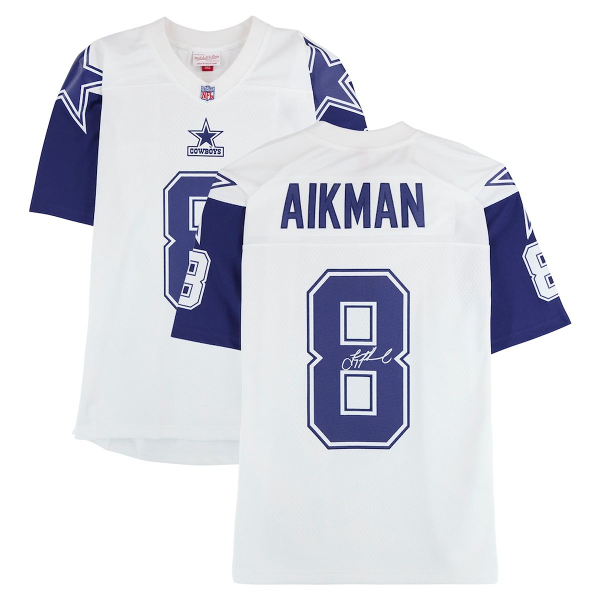 Troy Aikman Signed White Mitchell & Ness 1994 Alternate Legacy Jersey