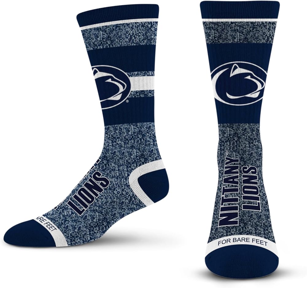For Bare Feet Penn State Team Socks