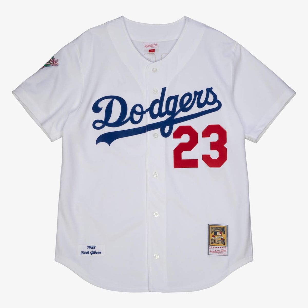 Kirk Gibson Los Angeles Dodgers 1988 White Authentic Jersey by Mitchell and Ness
