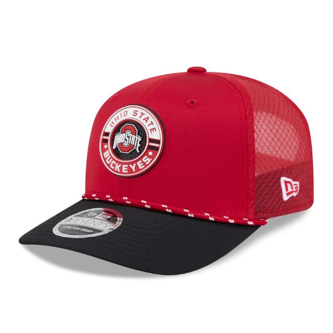 Ohio State Buckeyes New Era Rope 9SEVENTY Adjustable Hat, Scarlet