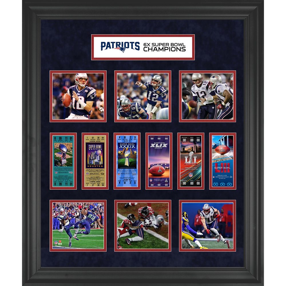 Fanatics Authentic Framed 6-Time Super Bowl Champion Ticket Collage