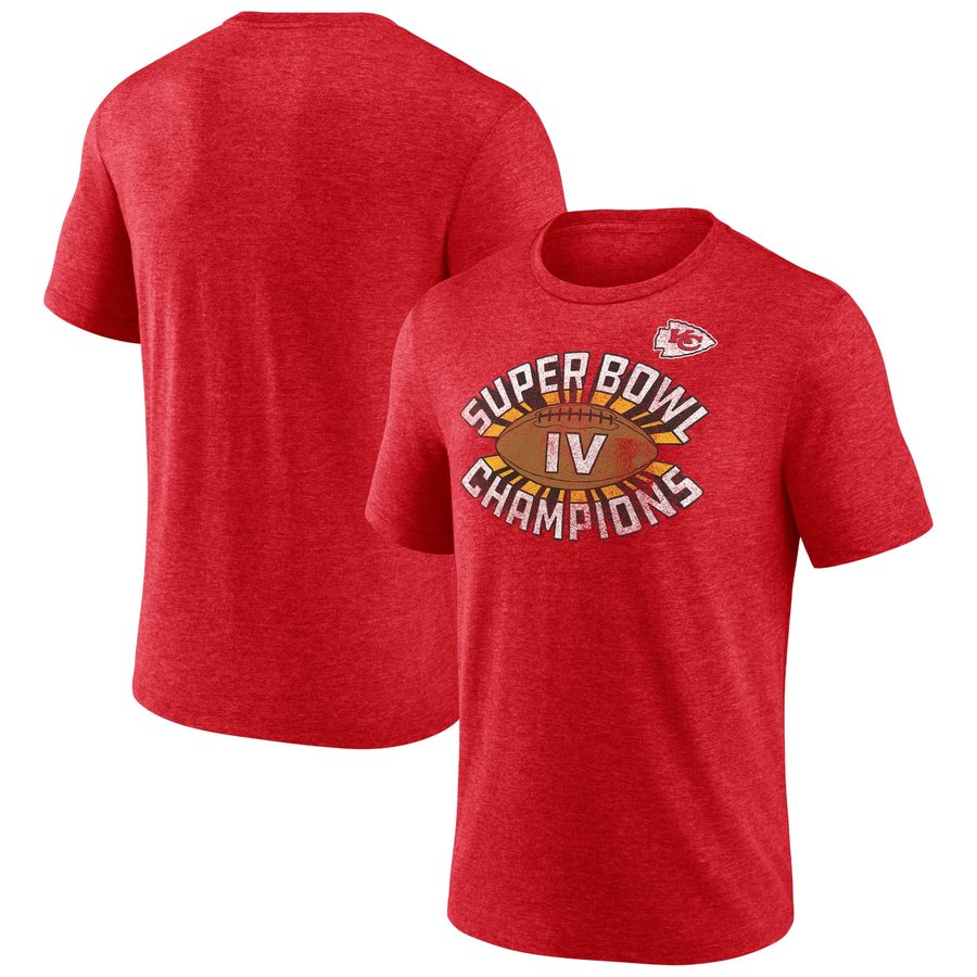 Kansas City Chiefs Hometown Old-Fashioned Super Bowl IV Champions Tri-Blend T-Shirt