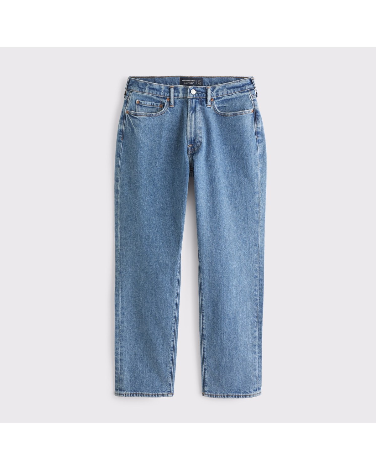 Abercrombie Athletic Straight jean in medium wash