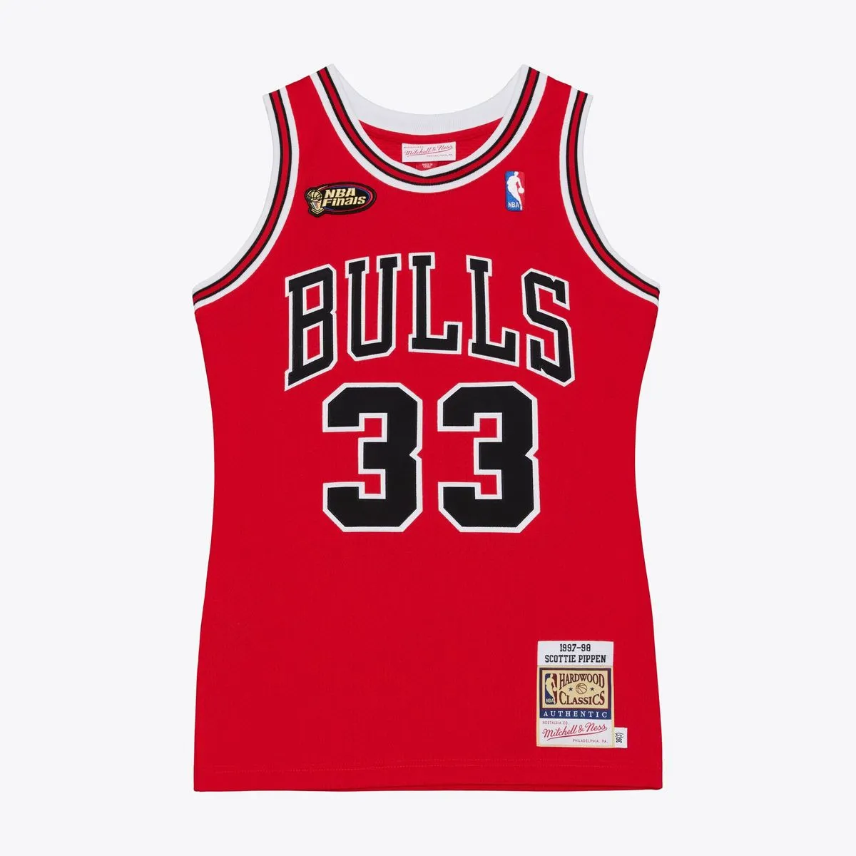 Scottie Pippen Chicago Bulls 1997-98 Red Authentic Jersey by Mitchell and Ness
