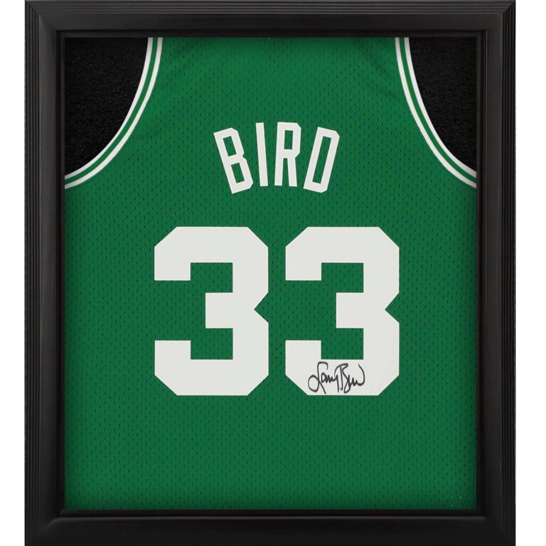 Larry Bird Autographed Framed Mitchell & Ness Jersey Shadowbox