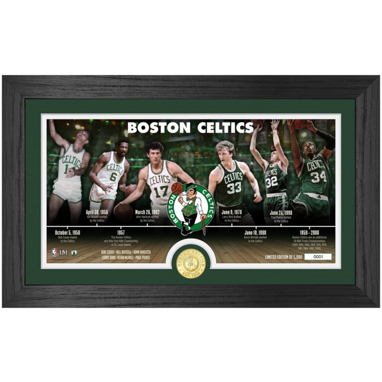 Highland Mint Celtics NBA Timeline Bronze Coin Photo Mint