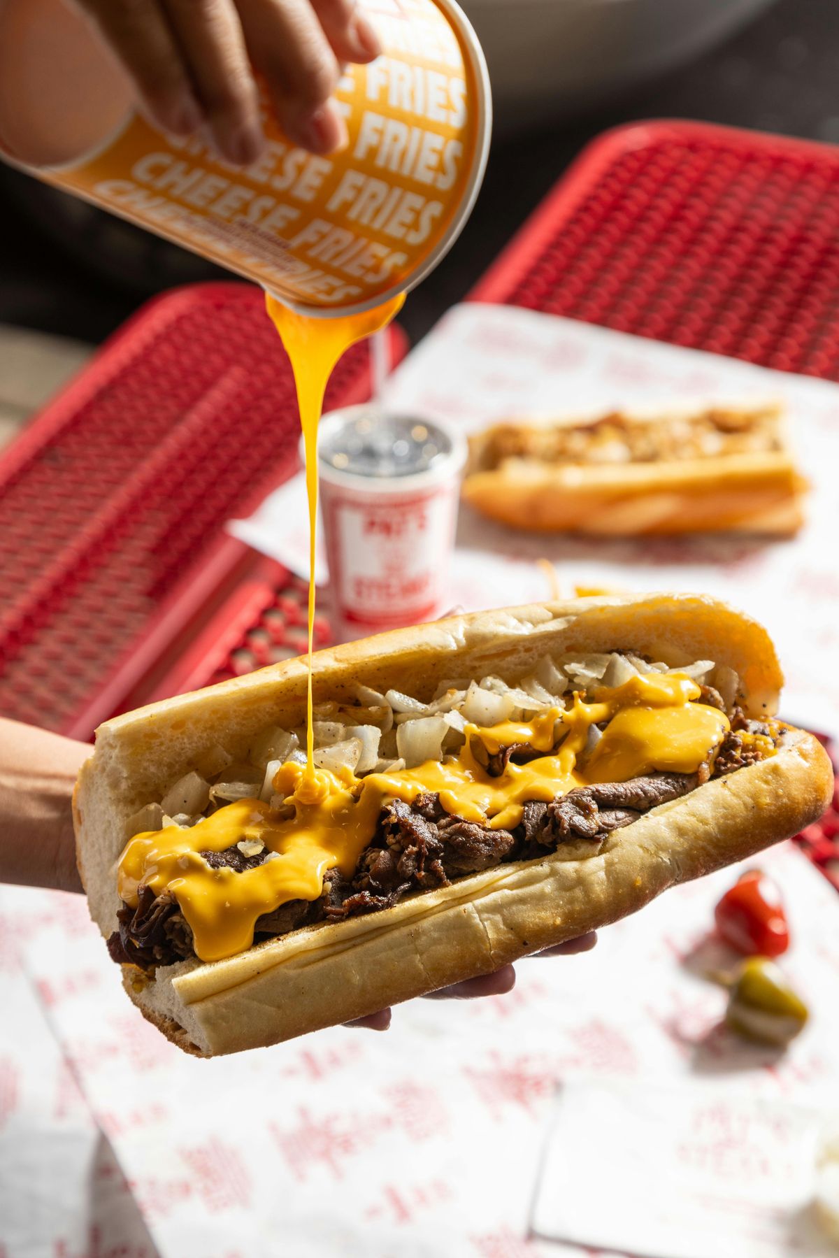 Pat's Original Philly Cheesesteak, Eight Pack, by Pat's King of Steaks