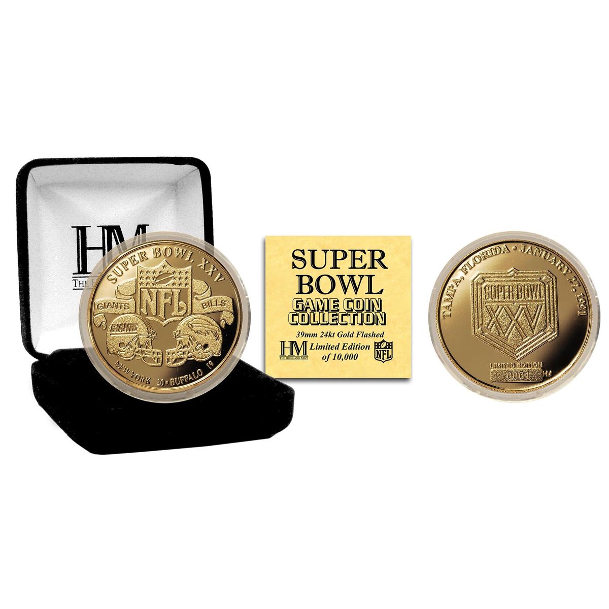 New York Giants Super Bowl XXV Flip Coin by The Highland Mint