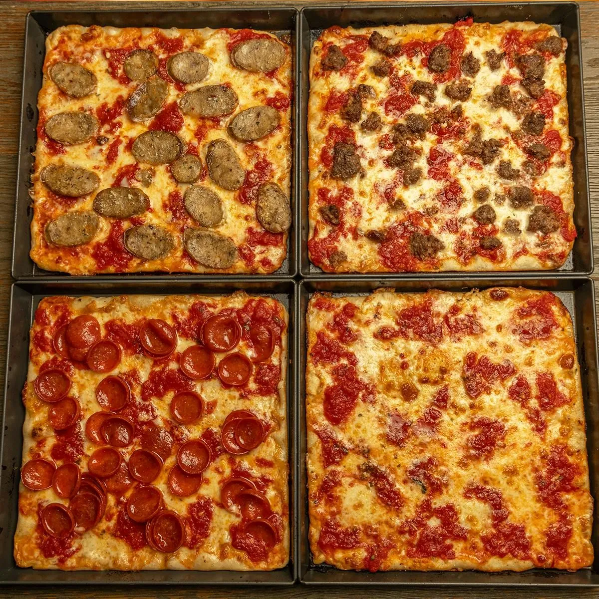 Grandma Pizza Sampler, Four Pack, by Umberto's Pizzeria