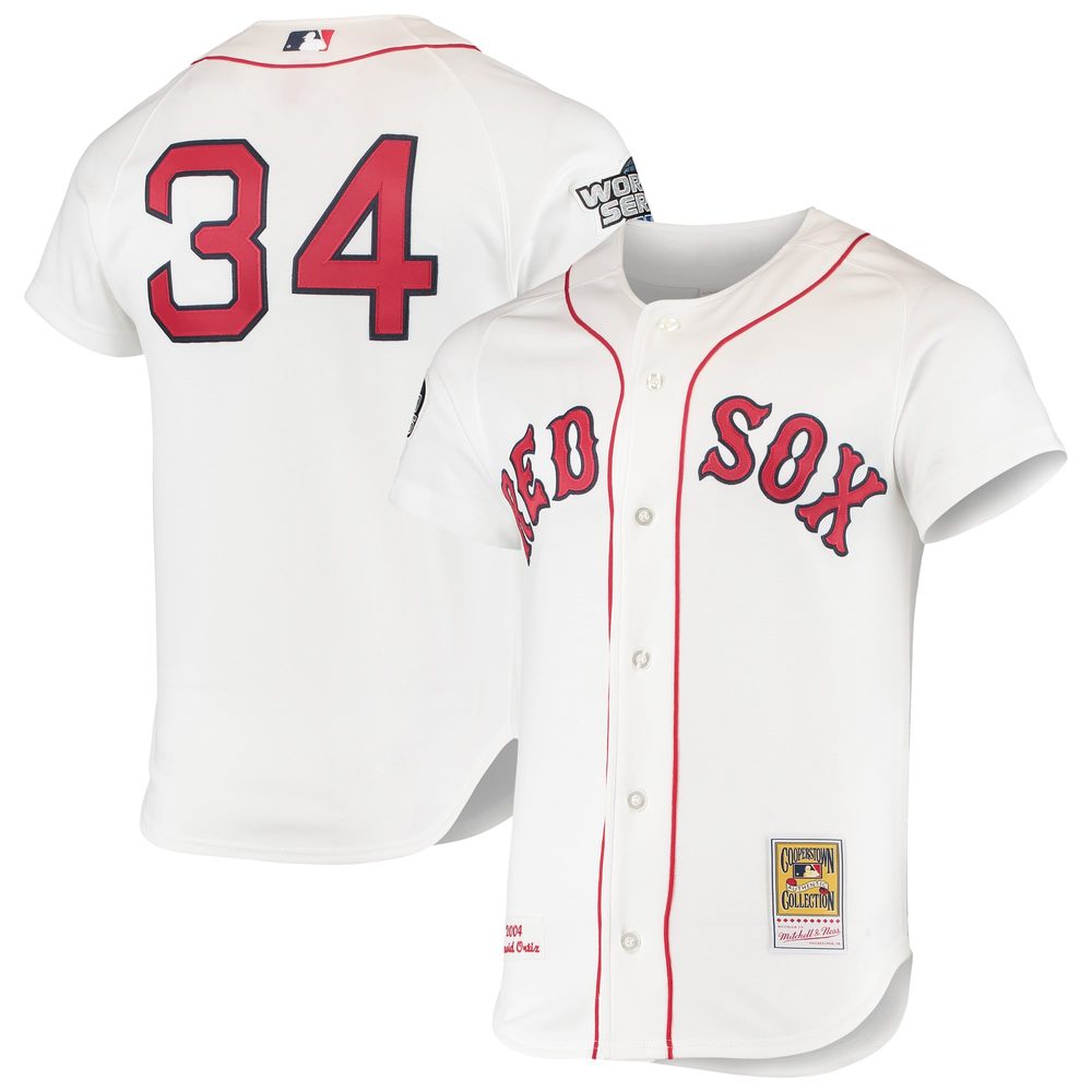 David Ortiz Mitchell & Ness 2004 Cooperstown Collection Authentic Home Jersey