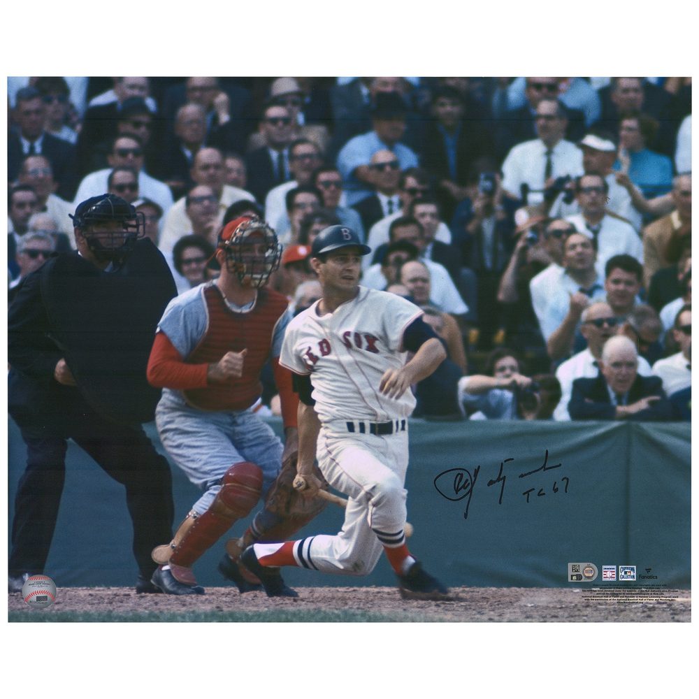 Carl Yastrzemski Signed 1967 World Series 16 x 20 with TC 67 Inscription
