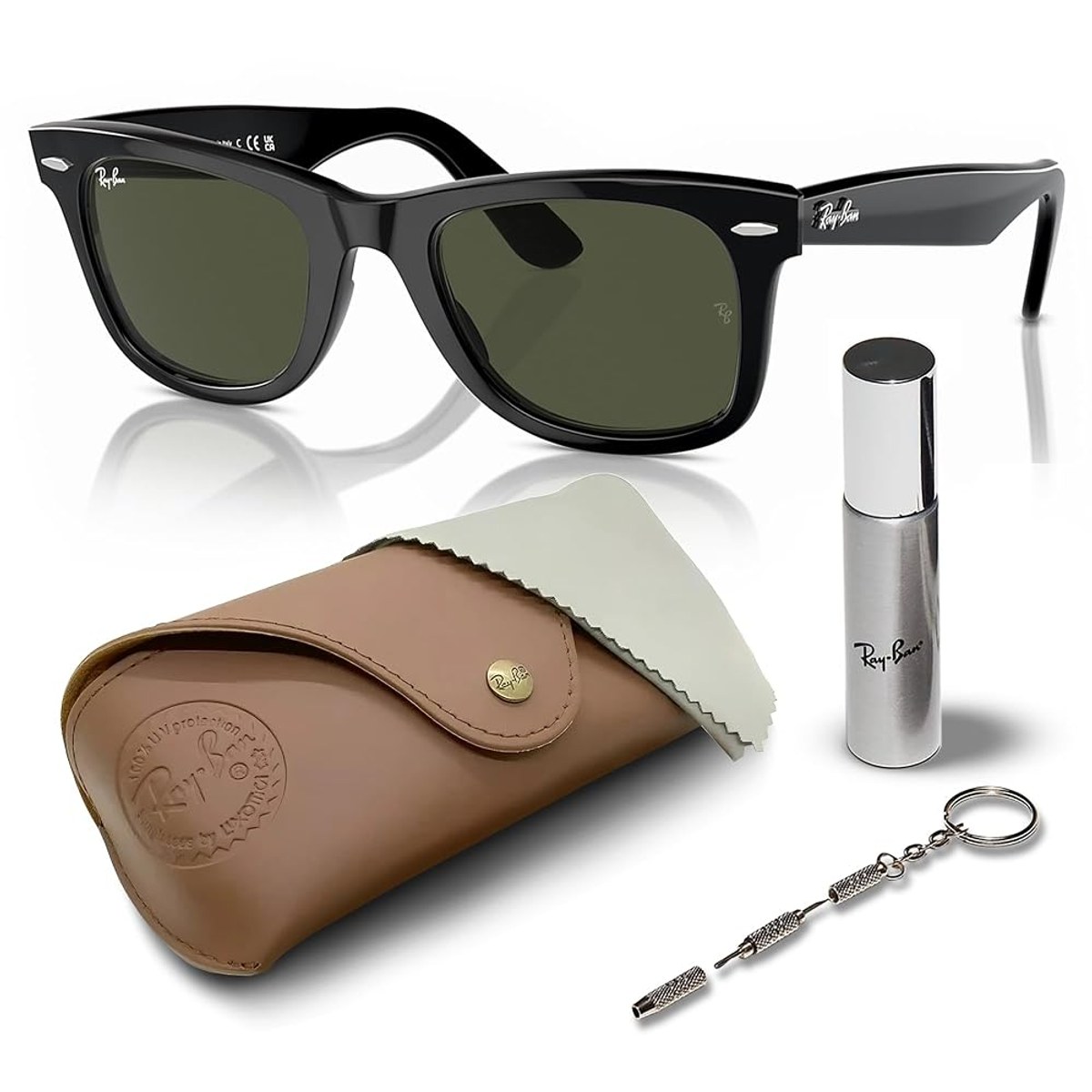 Ray-Ban Original Wayfarer RB2140 sunglasses in black acetate