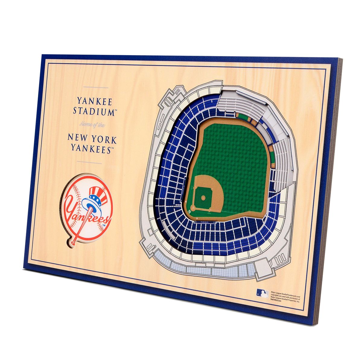 New York Yankees 14 x 10.5 Inch 3D StadiumViews Desktop Display by IDNA