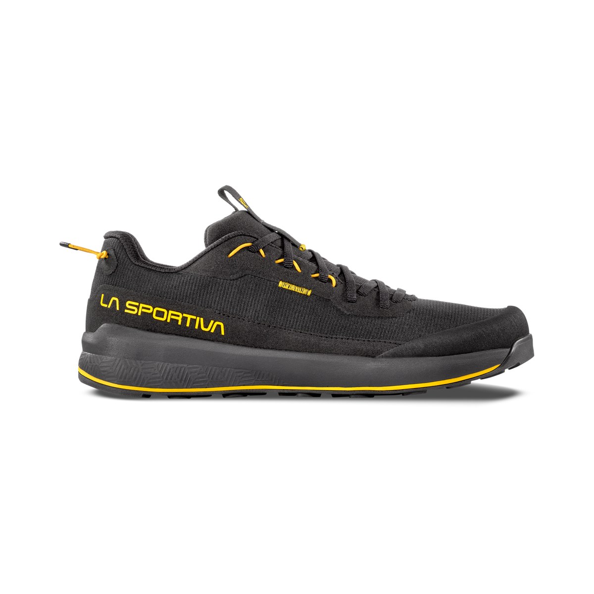 La Sportiva TX1 approach shoe in black and yellow