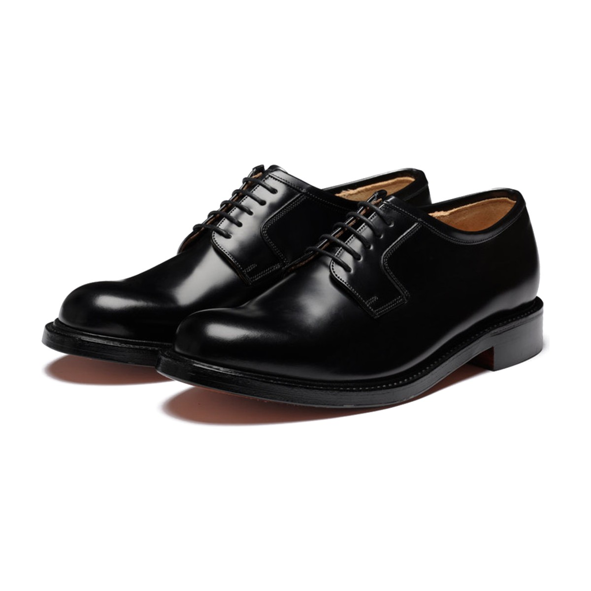 Grenson Camden Derby in Black Leather