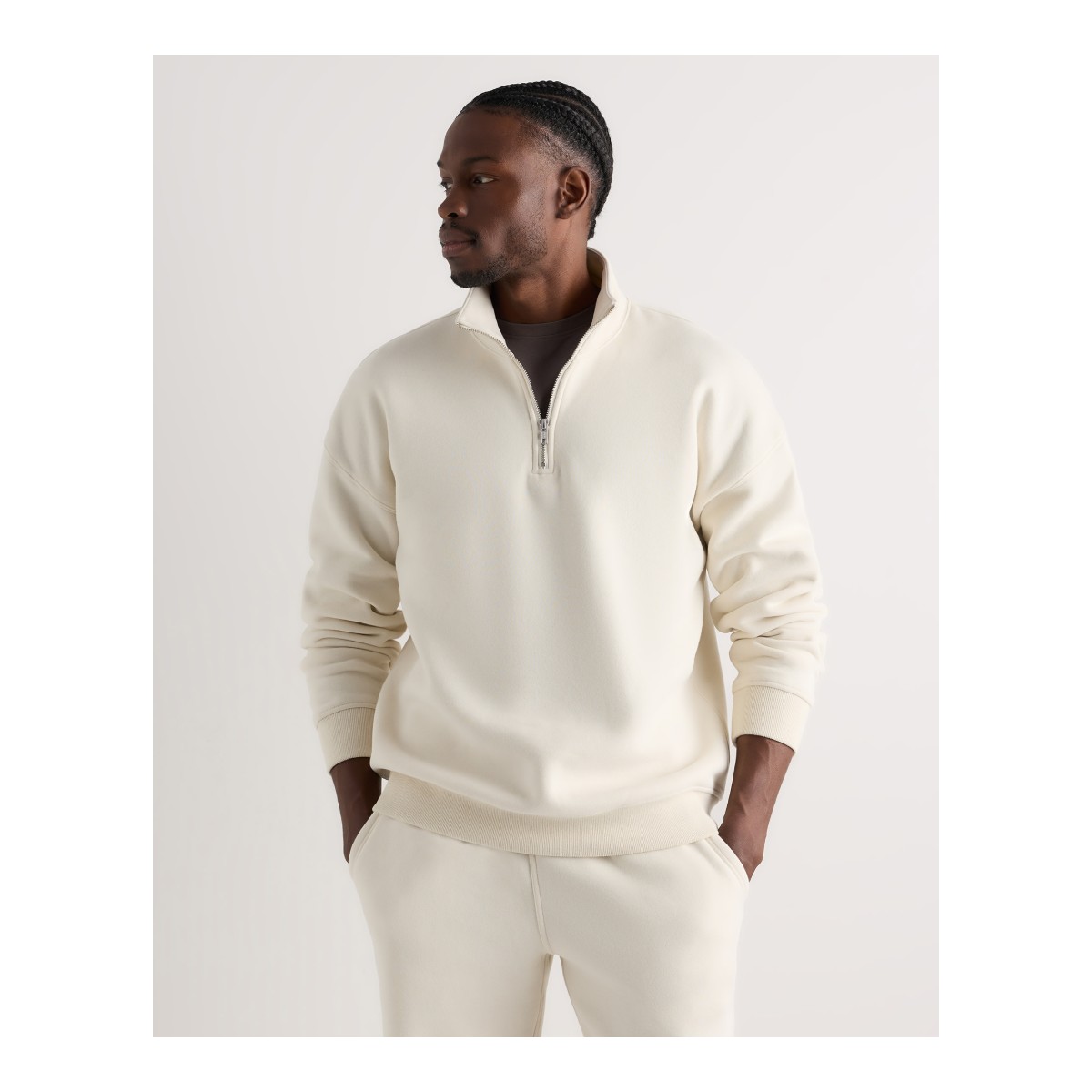 Quince Everyday Fleece Quarter-Zip Sweatshirt