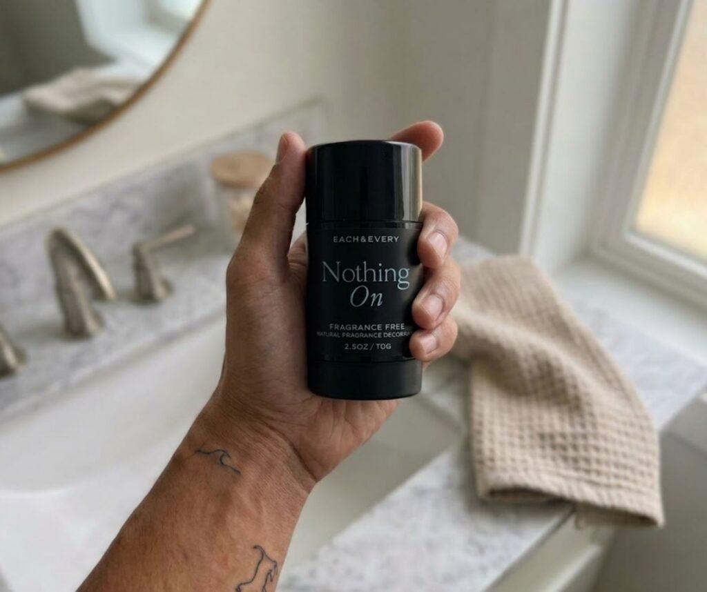 Each and Every Nothing On unscented aluminum free deodorant stick