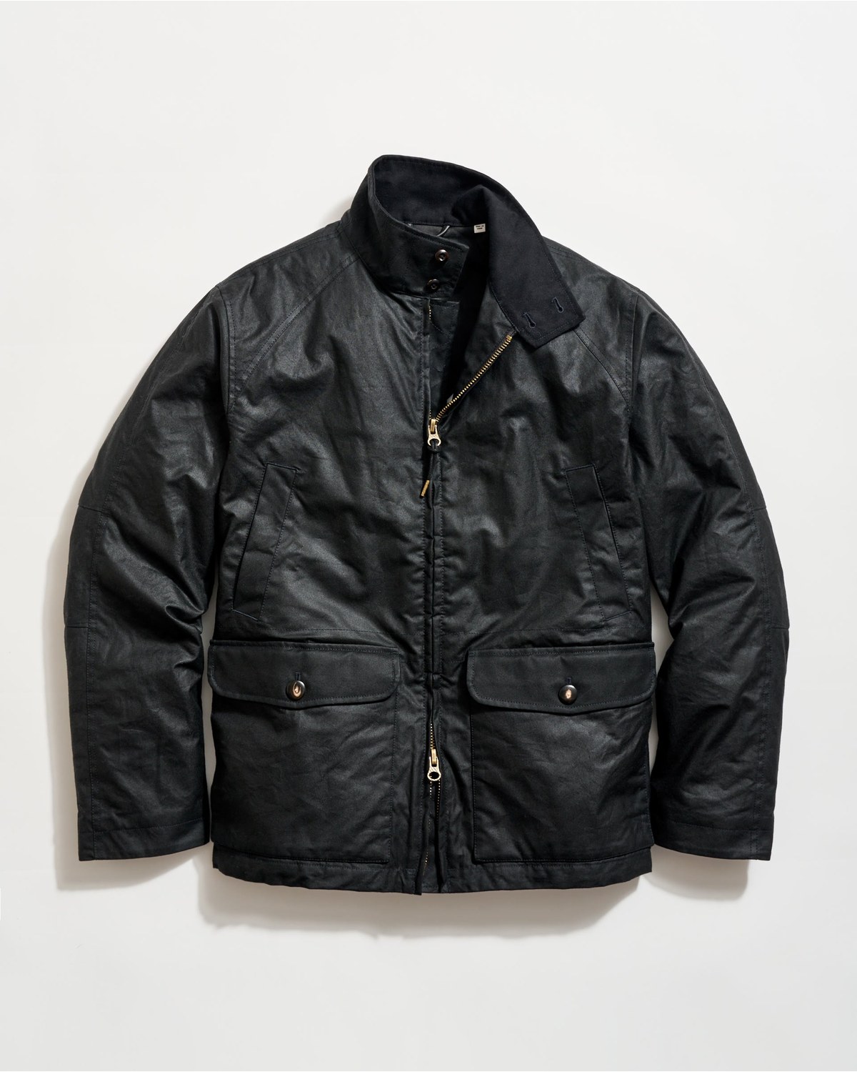 Billy Reid waxed Hunting Jacket in black
