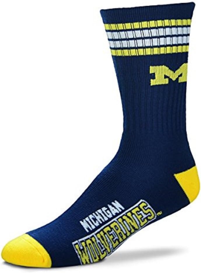 For Bare Feet Michigan Crew Socks